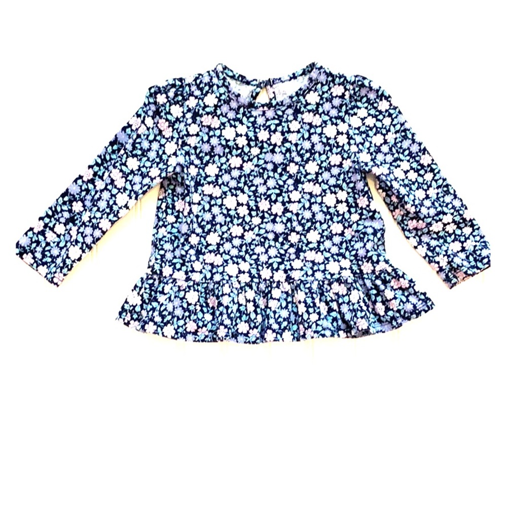 Baby Gap long sleeve floral shirt